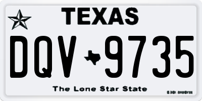 TX license plate DQV9735