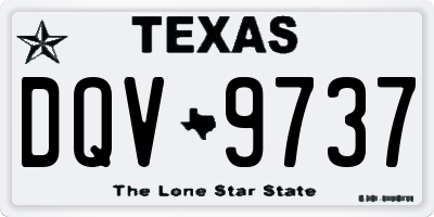 TX license plate DQV9737