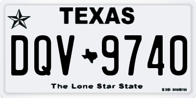 TX license plate DQV9740