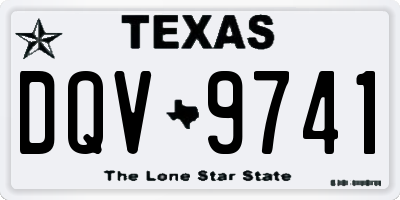 TX license plate DQV9741