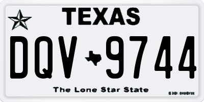 TX license plate DQV9744