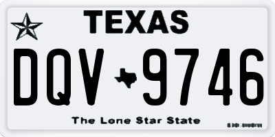 TX license plate DQV9746