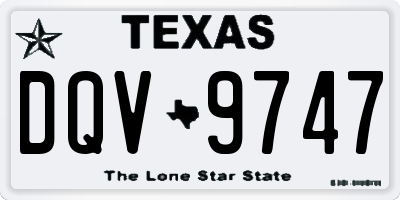 TX license plate DQV9747