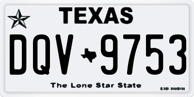 TX license plate DQV9753