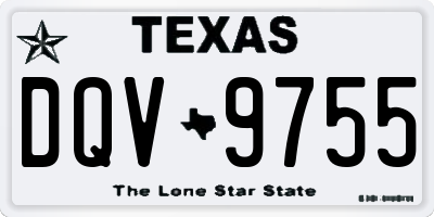 TX license plate DQV9755