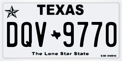 TX license plate DQV9770