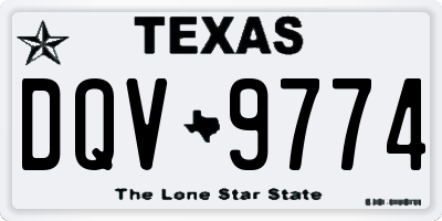 TX license plate DQV9774