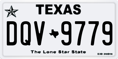 TX license plate DQV9779
