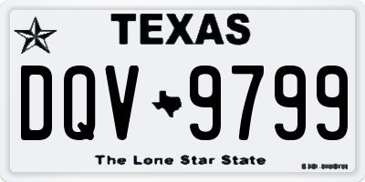 TX license plate DQV9799