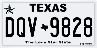 TX license plate DQV9828