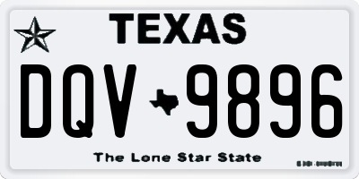TX license plate DQV9896