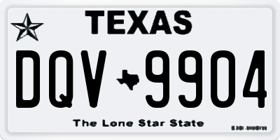 TX license plate DQV9904