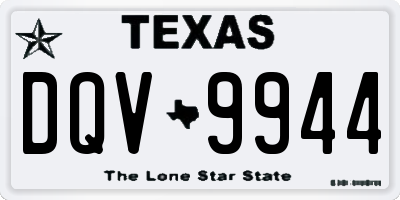 TX license plate DQV9944