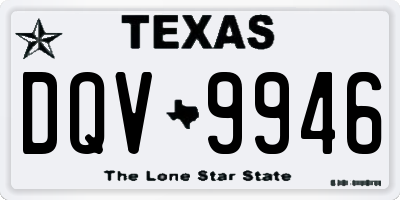 TX license plate DQV9946