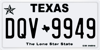 TX license plate DQV9949