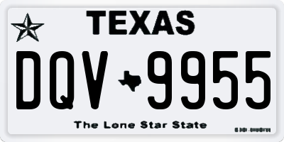 TX license plate DQV9955