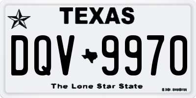 TX license plate DQV9970