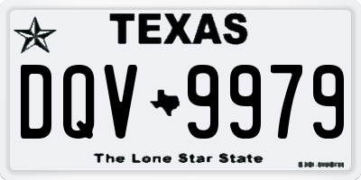 TX license plate DQV9979