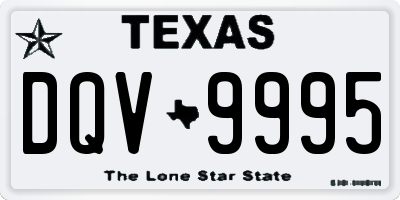 TX license plate DQV9995