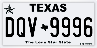 TX license plate DQV9996
