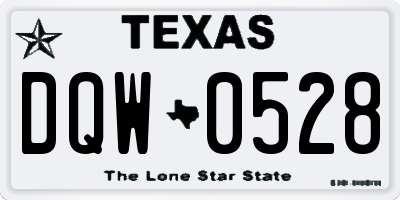 TX license plate DQW0528