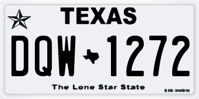 TX license plate DQW1272