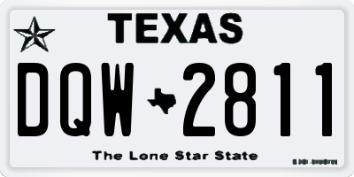 TX license plate DQW2811