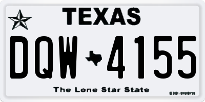 TX license plate DQW4155