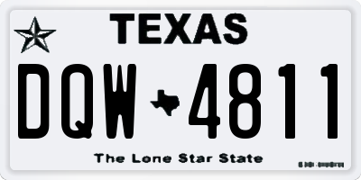 TX license plate DQW4811