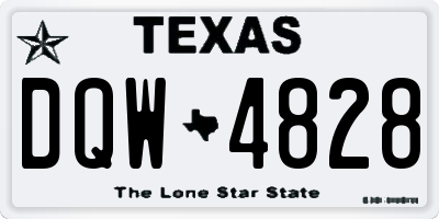 TX license plate DQW4828