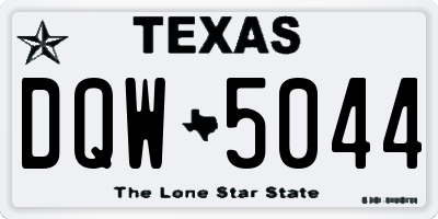 TX license plate DQW5044