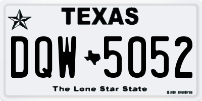 TX license plate DQW5052