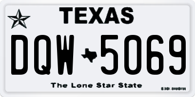 TX license plate DQW5069
