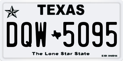 TX license plate DQW5095