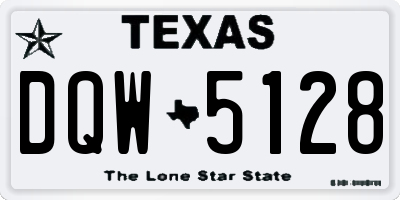 TX license plate DQW5128