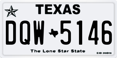 TX license plate DQW5146