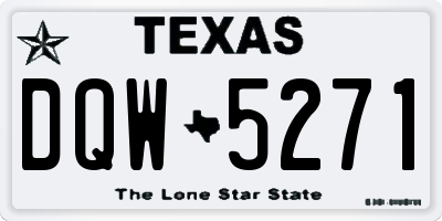 TX license plate DQW5271