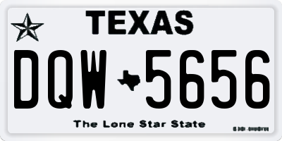 TX license plate DQW5656