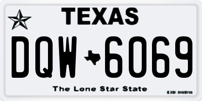 TX license plate DQW6069
