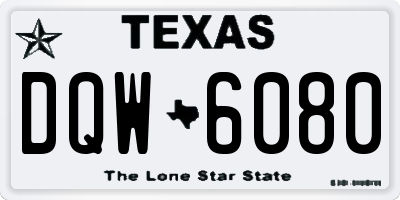 TX license plate DQW6080