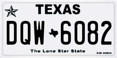 TX license plate DQW6082