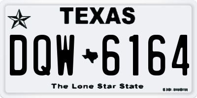 TX license plate DQW6164