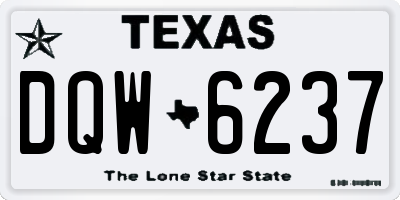 TX license plate DQW6237