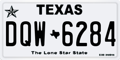 TX license plate DQW6284