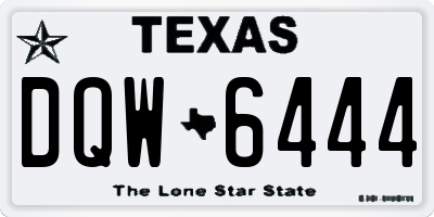 TX license plate DQW6444