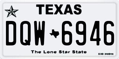 TX license plate DQW6946