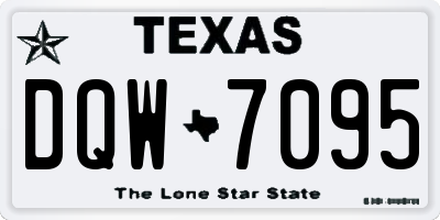 TX license plate DQW7095