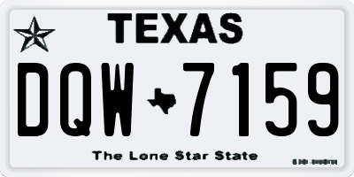 TX license plate DQW7159