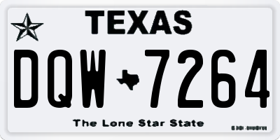 TX license plate DQW7264