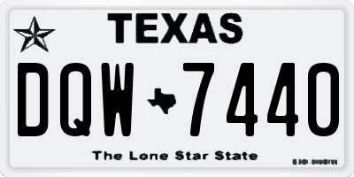 TX license plate DQW7440